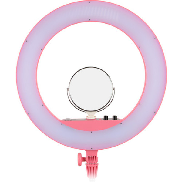 Кольцевой свет для макияжа (Светодиодная лампа) Godox LR160 Bi-Color Ringlight (Pink)